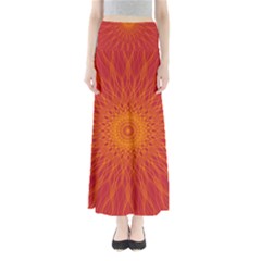 Background Rays Sun Full Length Maxi Skirt by Wegoenart