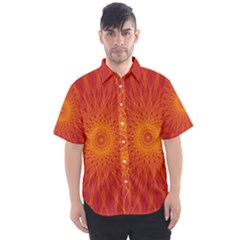 Background Rays Sun Men s Short Sleeve Shirt