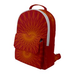 Background Rays Sun Flap Pocket Backpack (large)