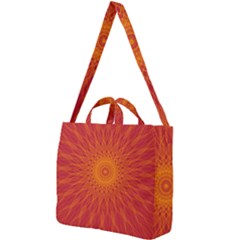 Background Rays Sun Square Shoulder Tote Bag