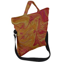 Texture Pattern Abstract Art Fold Over Handle Tote Bag