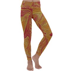 Texture Pattern Abstract Art Kids  Lightweight Velour Classic Yoga Leggings