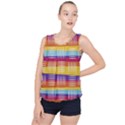 Art Background Abstract Bubble Hem Chiffon Tank Top View1