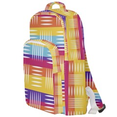 Art Background Abstract Double Compartment Backpack