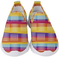 Art Background Abstract Kids  Slip On Sneakers