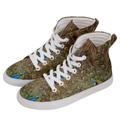 Peacock Plumage Bird Peafowl Men s Hi-top Skate Sneakers by Wegoenart