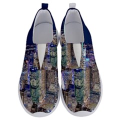 New York Manhattan Night Building No Lace Lightweight Shoes