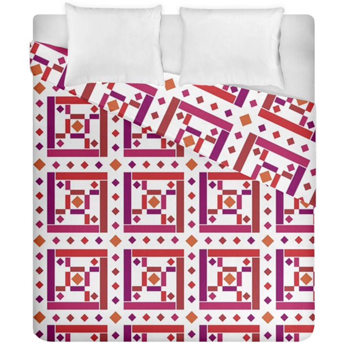 Background Abstract Square Duvet Cover Double Side (California King Size)