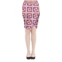 Background Abstract Square Midi Wrap Pencil Skirt View1