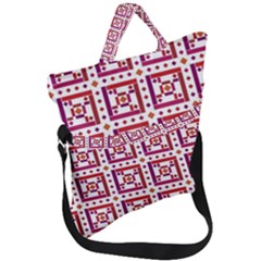 Background Abstract Square Fold Over Handle Tote Bag by Wegoenart