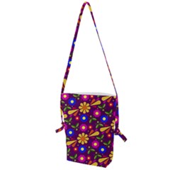 Pattern Illustration Background Folding Shoulder Bag