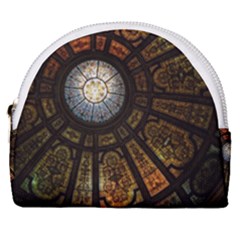 Art Ceiling Dome Pattern Horseshoe Style Canvas Pouch