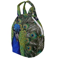 Peacock Close Up Plumage Bird Head Travel Backpacks