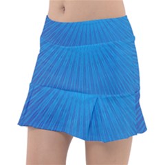 Blue Rays Background Image Tennis Skirt by Wegoenart