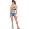 Blue Rays Background Image High Neck Bikini Set View2