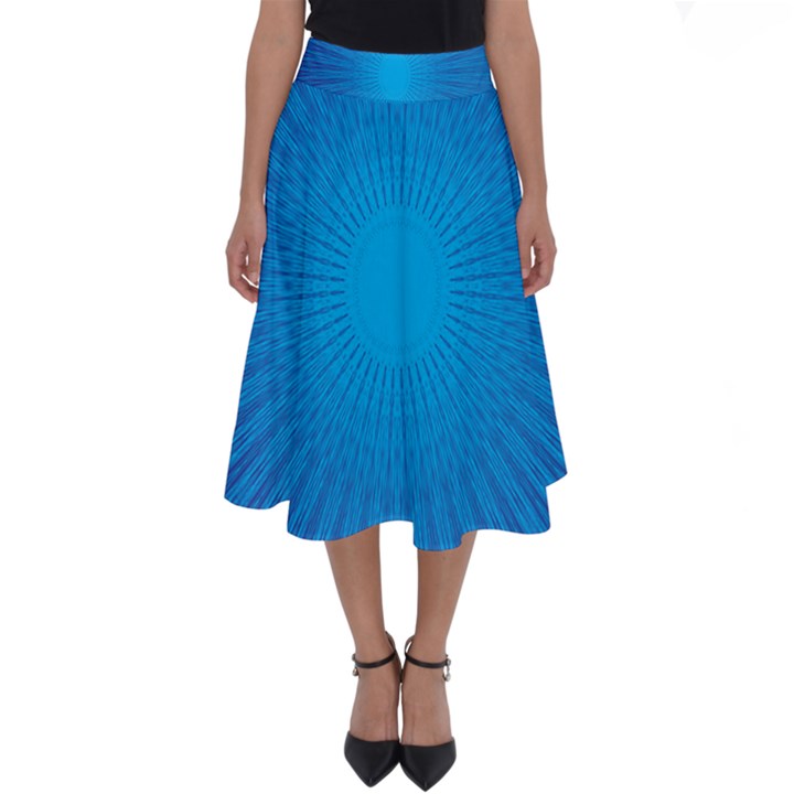 Background Rays Background Image Perfect Length Midi Skirt