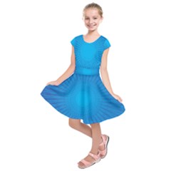 Background Rays Background Image Kids  Short Sleeve Dress