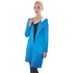 Background Rays Background Image Hooded Pocket Cardigan