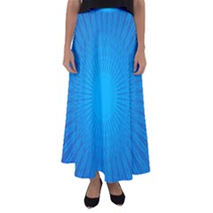 Background Rays Background Image Flared Maxi Skirt by Wegoenart