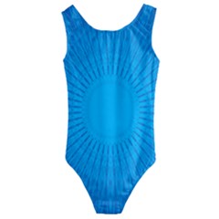 Background Rays Background Image Kids  Cut-out Back One Piece Swimsuit