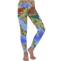 Italy Alpine Alpine Region Map Kids  Lightweight Velour Classic Yoga Leggings View1