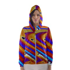 Soap Bubble Color Colorful Hooded Windbreaker (women) by Wegoenart