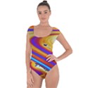 Soap Bubble Color Colorful Short Sleeve Leotard  View1