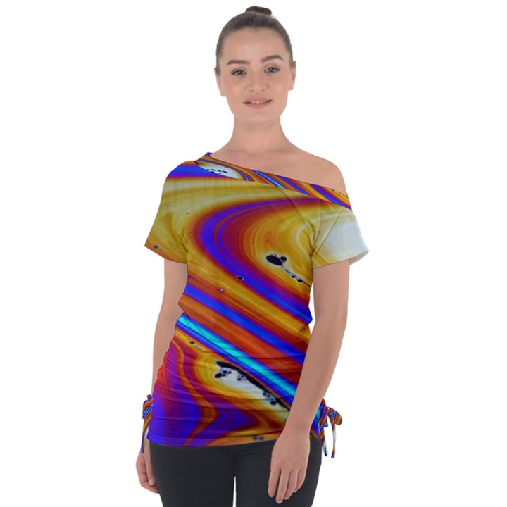 Soap Bubble Color Colorful Tie-Up Tee