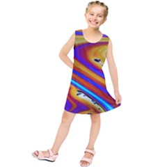 Soap Bubble Color Colorful Kids  Tunic Dress by Wegoenart