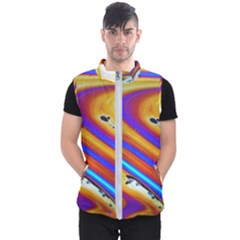 Soap Bubble Color Colorful Men s Puffer Vest by Wegoenart