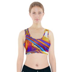 Soap Bubble Color Colorful Sports Bra With Pocket by Wegoenart