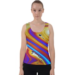 Soap Bubble Color Colorful Velvet Tank Top by Wegoenart