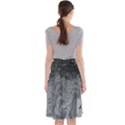 Abstract Ice Frost Crystals Frozen Midi Beach Skirt View2