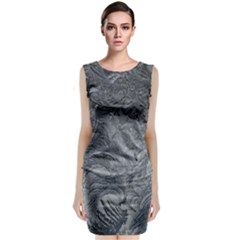 Abstract Ice Frost Crystals Frozen Classic Sleeveless Midi Dress by Wegoenart