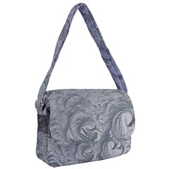 Abstract Ice Frost Crystals Frozen Courier Bag by Wegoenart