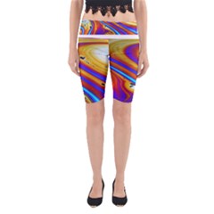 Abstract Architecture Background Yoga Cropped Leggings by Wegoenart