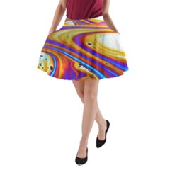 Abstract Architecture Background A-line Pocket Skirt by Wegoenart