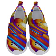 Abstract Architecture Background Kids  Velcro No Lace Shoes by Wegoenart