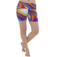 Abstract Architecture Background Lightweight Velour Yoga Shorts by Wegoenart