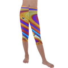 Abstract Architecture Background Kids  Lightweight Velour Capri Leggings  by Wegoenart