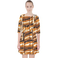 Abstract Architecture Background Pocket Dress