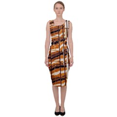 Abstract Architecture Background Sleeveless Pencil Dress