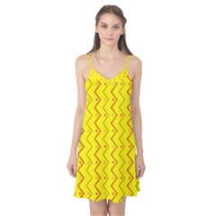 Yellow Background Abstract Camis Nightgown