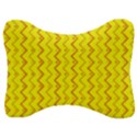 Yellow Background Abstract Velour Seat Head Rest Cushion View1