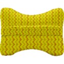 Yellow Background Abstract Velour Seat Head Rest Cushion View2