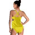 Yellow Background Abstract Tankini Set View2