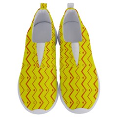 Yellow Background Abstract No Lace Lightweight Shoes