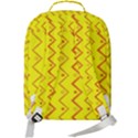 Yellow Background Abstract Double Compartment Backpack View3