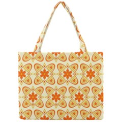 Background Floral Forms Flower Mini Tote Bag by Wegoenart