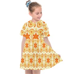 Background Floral Forms Flower Kids  Sailor Dress